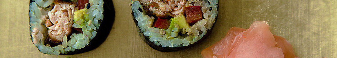 Eating Hawaiian Japanese Seafood Sushi at Pokeworks restaurant in New York, NY.
